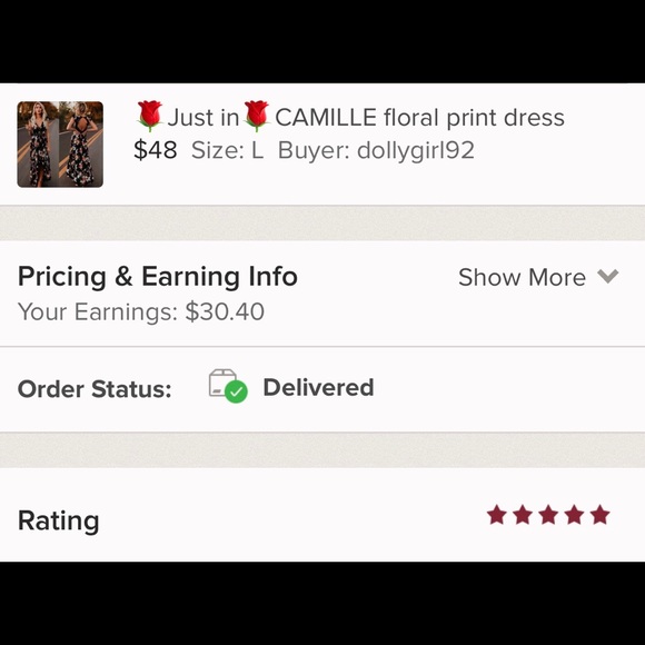 🌹New🌹CAMILLE floral print dress - Picture 8 of 8